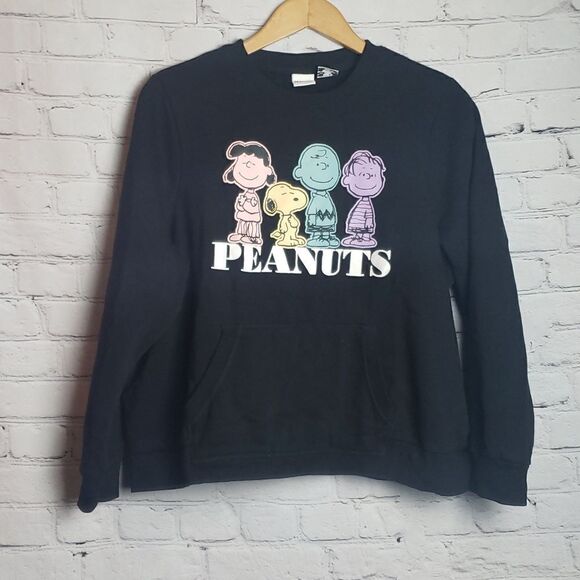Peanuts Charlie Brown Black Sweatshirt - Picture 1 of 7
